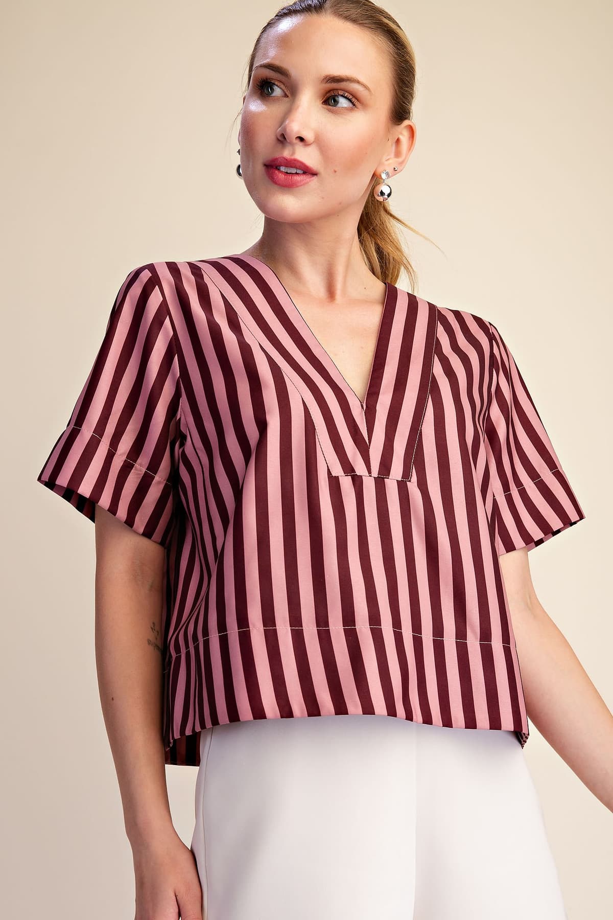 T9172 - BURGUNDY/DUSTY ROSE