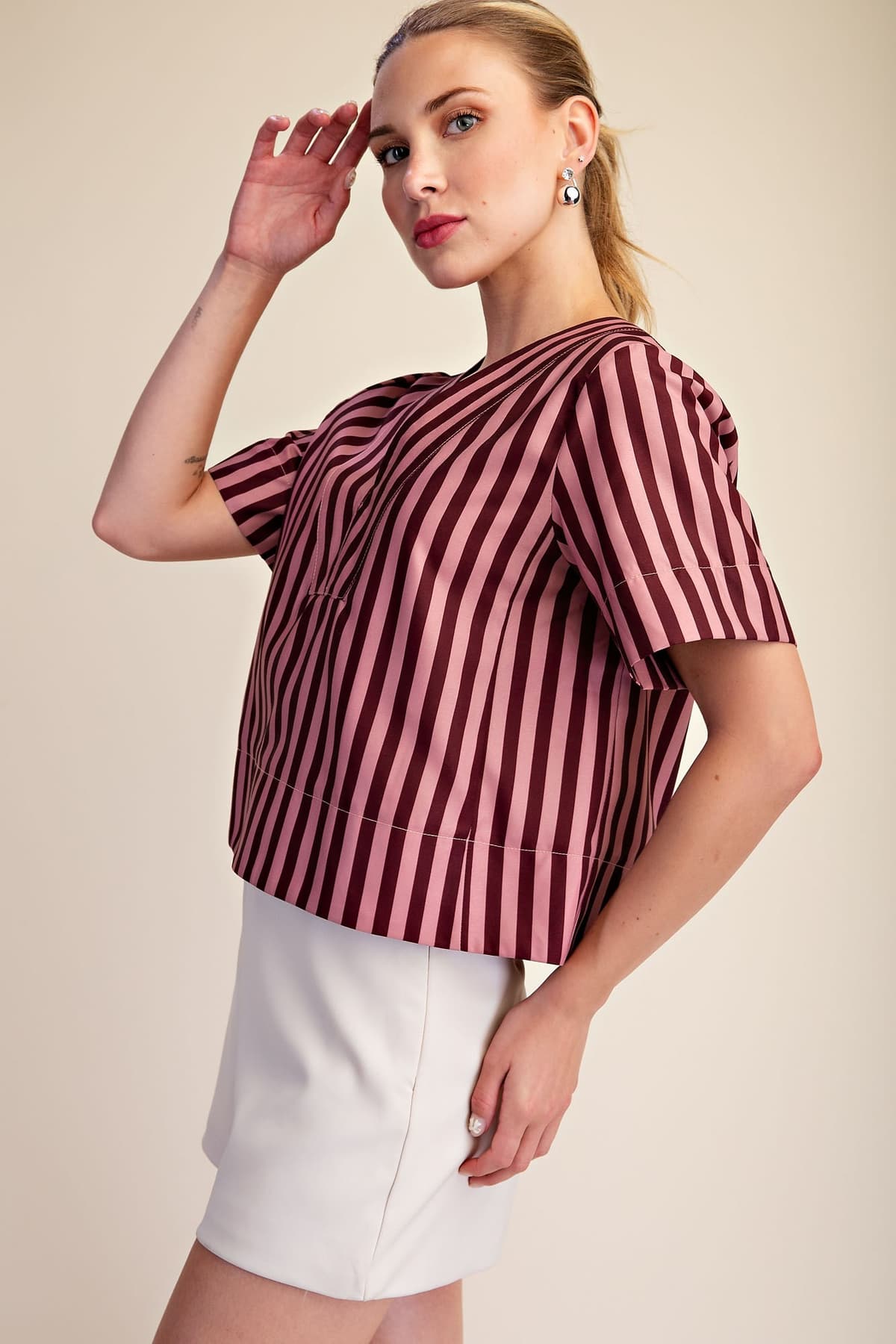 T9172 - BURGUNDY/DUSTY ROSE
