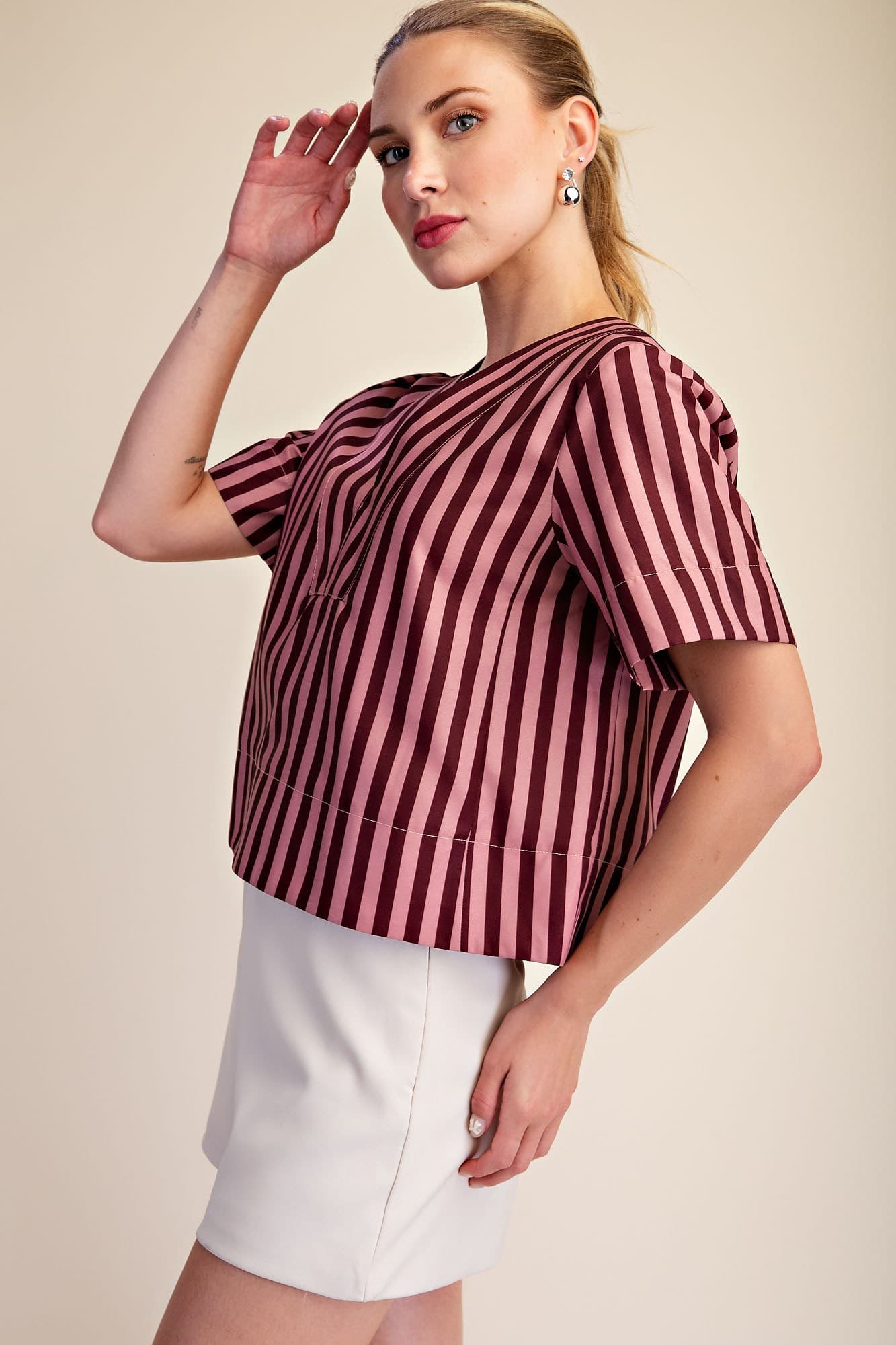T9172 - BURGUNDY/DUSTY ROSE